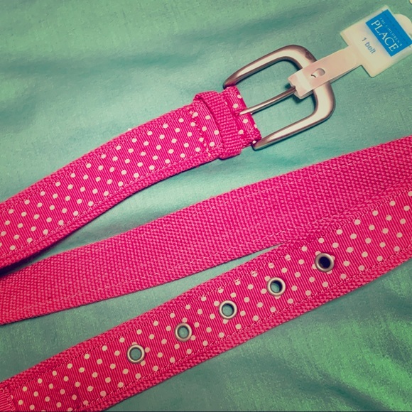 The Children's Place Other - Sold Girls pink polka dot belt size 4-7 NWT